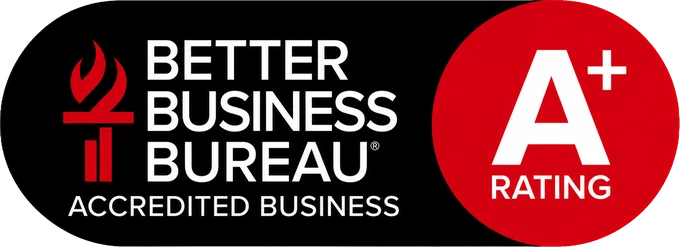 Better Business Bureau Accredited Business, A+ Rating